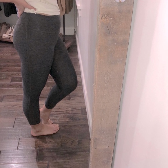 ABS medium grey black highwaisted fitness leggings - Picture 4 of 8